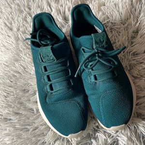 Like new emerald green Adidas running shoes